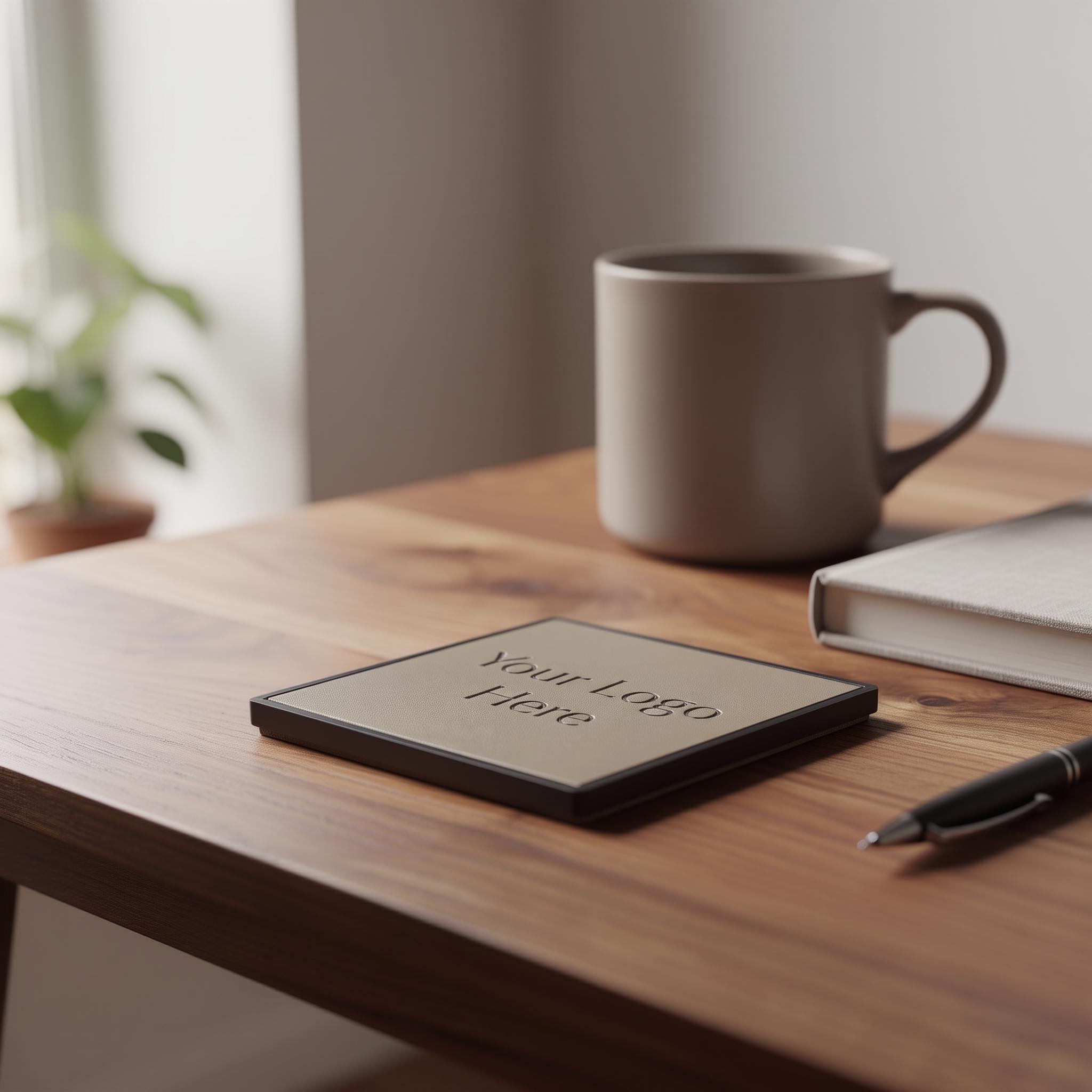 Custom Logo Square Coaster – photo 3